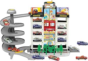 Power Joy Vroom Vroom Motor City Garage with 4 Cars - Marah Kids