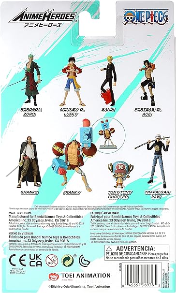 Anime Heroes One Piece Franky 6.5"