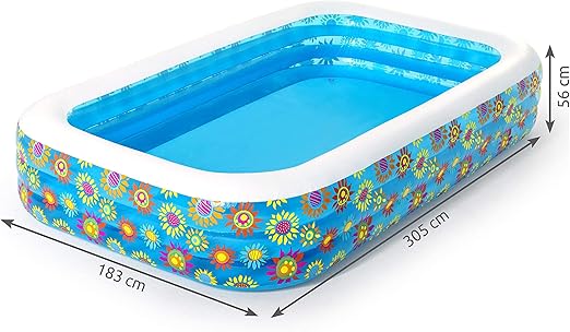 BESTWAY Pool Happy Flora Kid 305X183X56Cm - Marah Kids