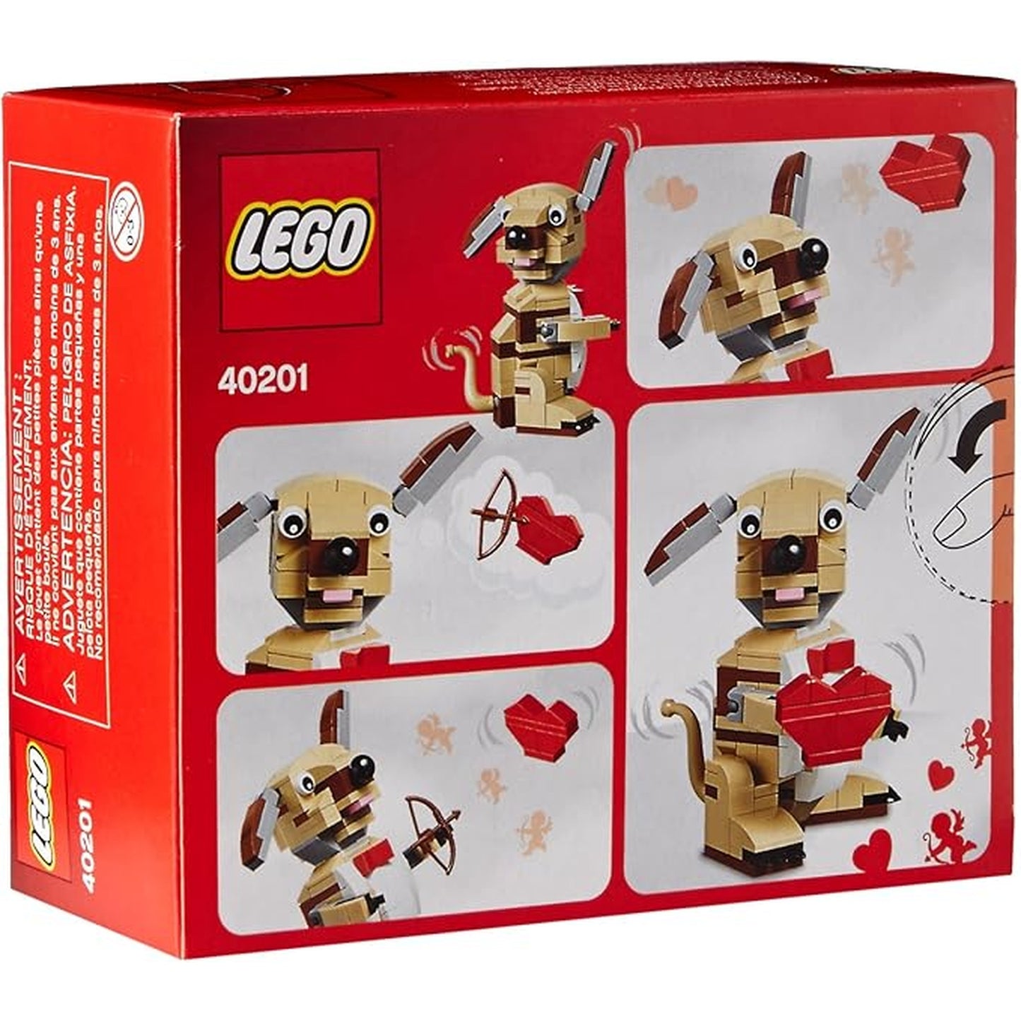 Lego Bricks & More Valentines Cupid Dog 40201 Building Kit - Marah Kids