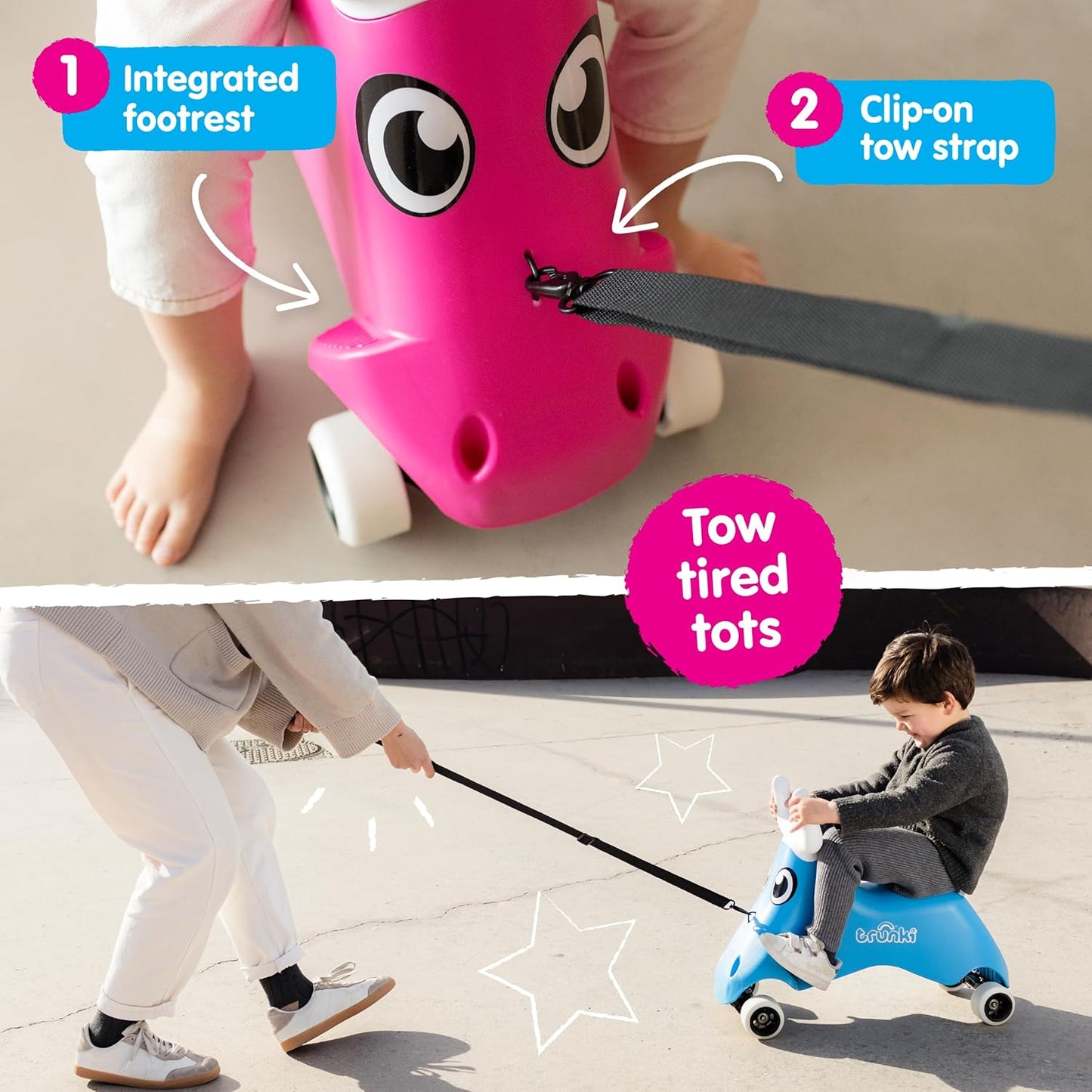 Trunki Rodeo Ride-On Cruiser | Lean-To-Steer Toy, Ages 3+