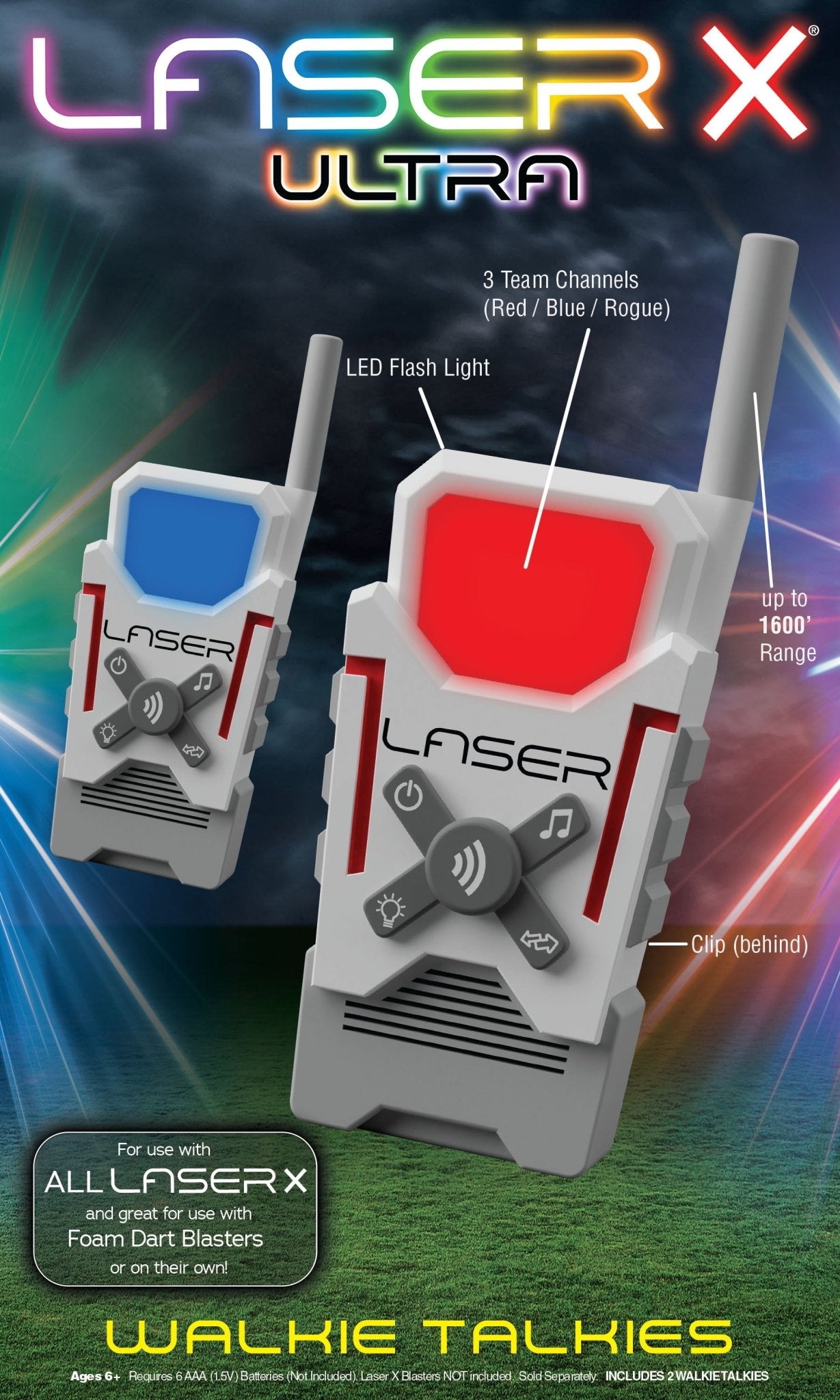 Laserx Ultra Walkie Talkies Battery Operated - Marah Kids
