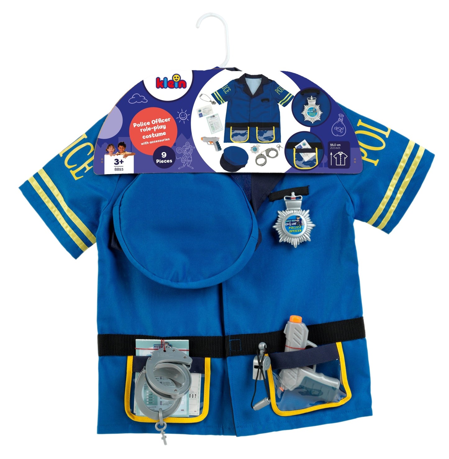 Klein PRO Doctor Costume Blue 6pc Set | Dress - Up Toy, Ages 3+ - Marah Kids