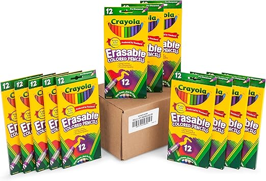 Crayola Erasable Colored Pencils | 12 Count, School & Art Gift - Marah Kids