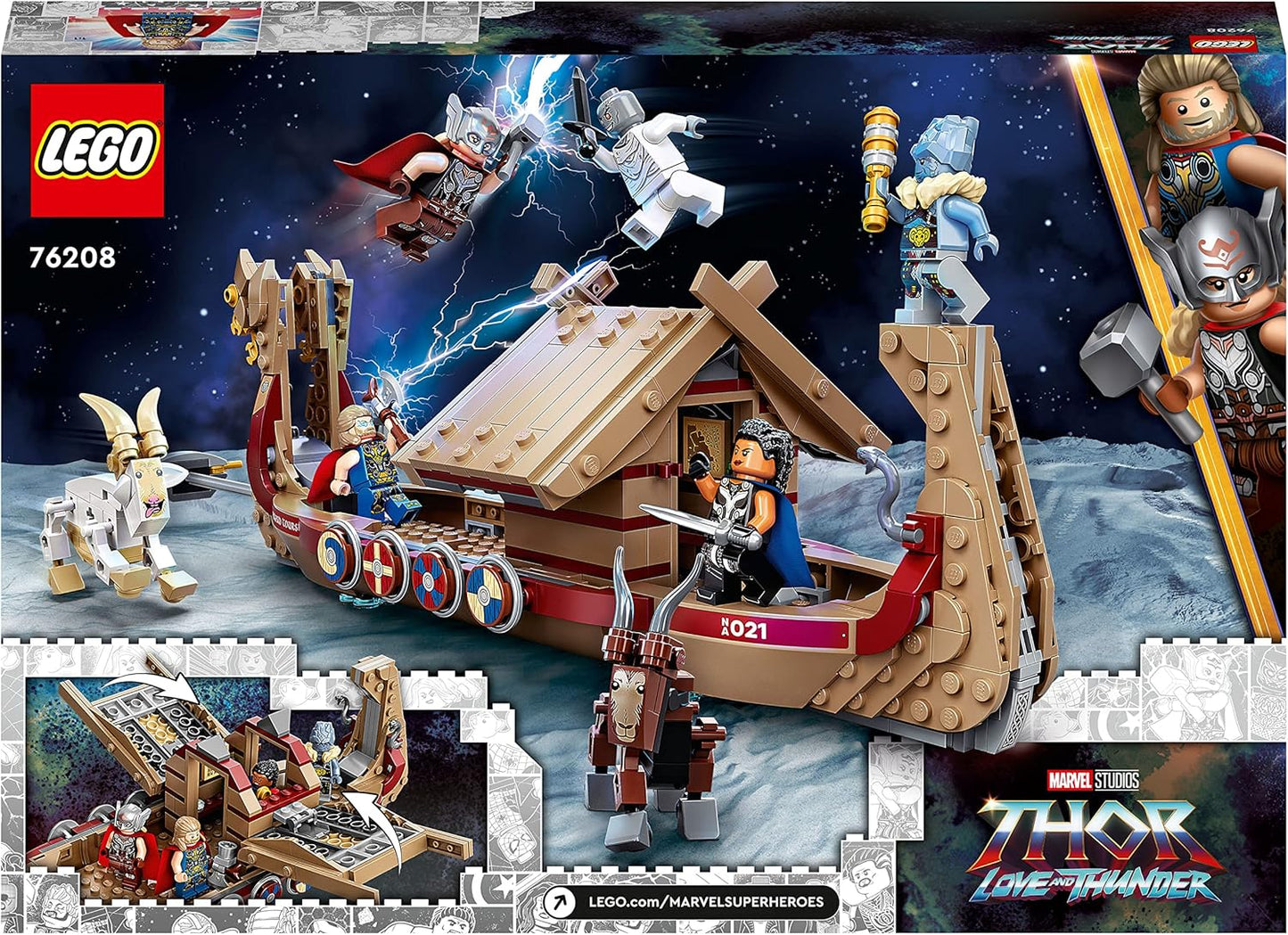 Lego 76208 Marvel The Goat Boat Buildable Thor