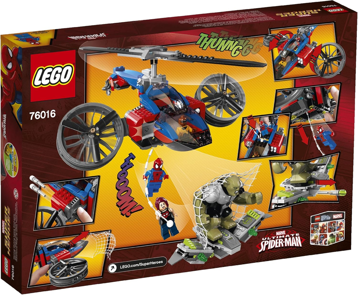 LEGO Spider Helicopter Rescue Super Heroes Set 76016