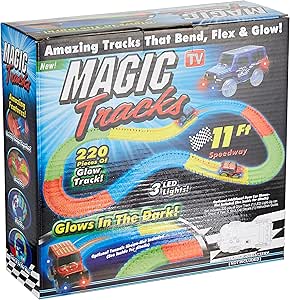 Power Joy Magic Track 220pieces 11Ft Battery Operated - Marah Kids