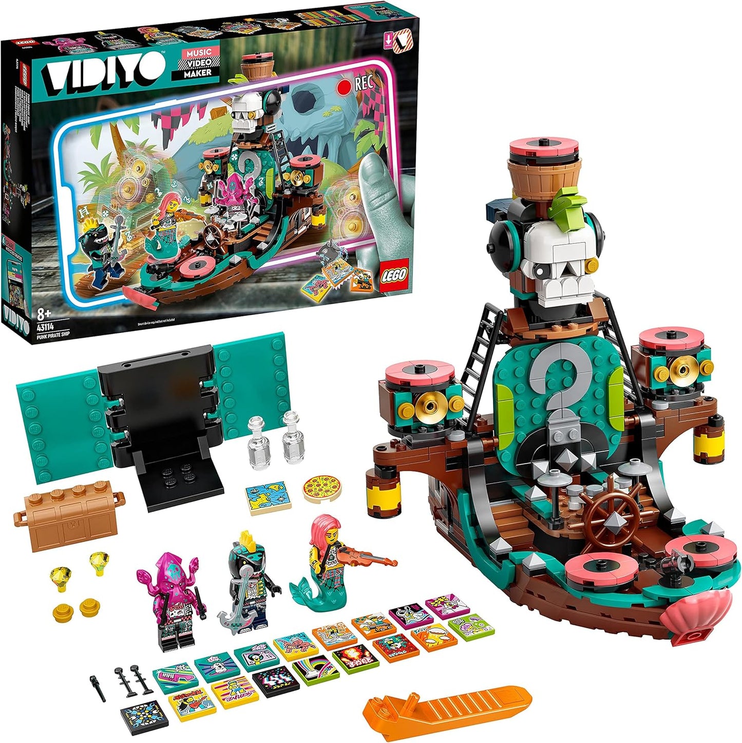 LEGO 43114 VIDIYO Punk Pirate Ship Beatbox Music Video Maker