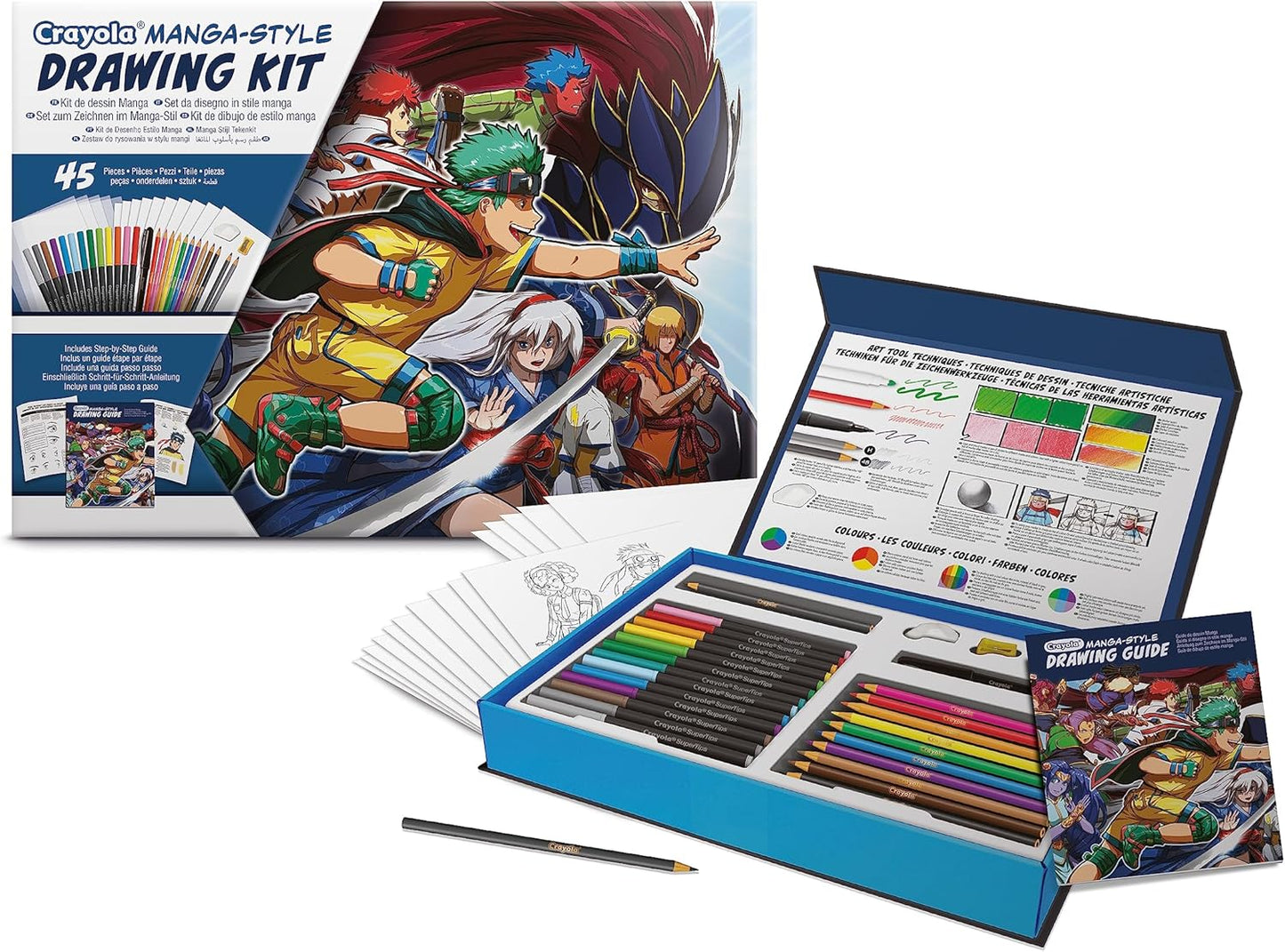 Crayola - Learn to Draw Your Own Manga Drawing Kit | Creative Activity and Gift for Kids, Ages 8 - Marah Kids