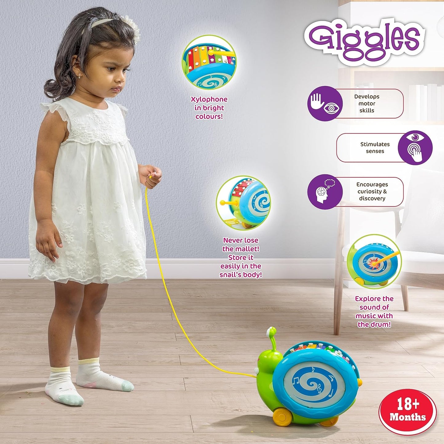 Funskool Musical Snail - Marah Kids