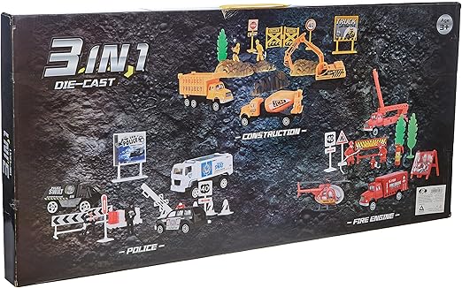 Power Joy Vroom Vroom Diecast Megapack 3in1 - Marah Kids