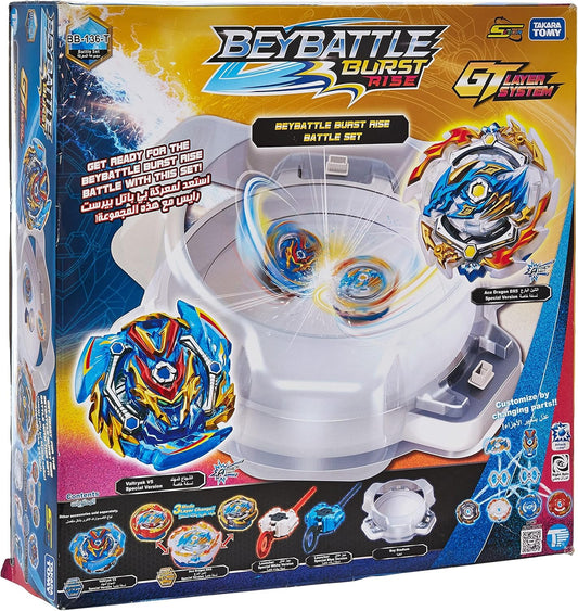 Takara Tomy - Beyblade - Beybattle Burst - Rise Battle Set Stadium S5 - Valtryek V5 and Ace Dragon DX5 - Marah Kids
