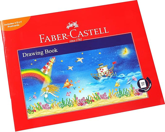 FABER - CASTELL DRAWING BOOK A4 120GSM 36 PAGES - Marah Kids
