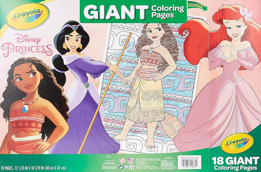 Crayola - 18 Gaint Coloring Pages Princess - Marah Kids