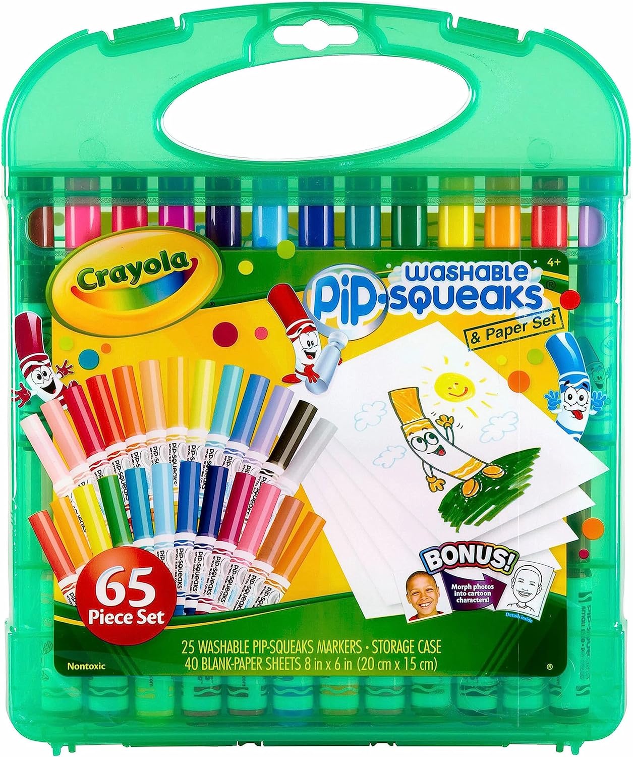 Crayola Washable Pip - Squeaks® & Paper, 65 Piece Set - Marah Kids