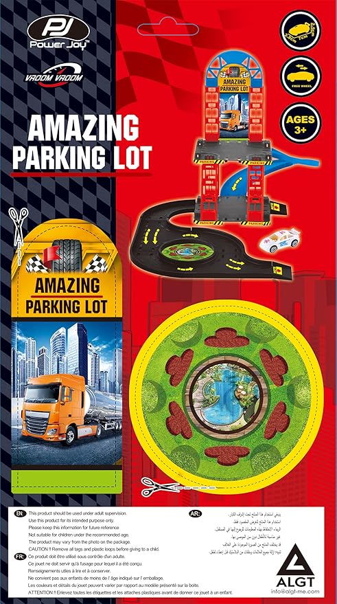 Power Joy V.Vroom Amazing Parking Lot with 1 Car - Marah Kids