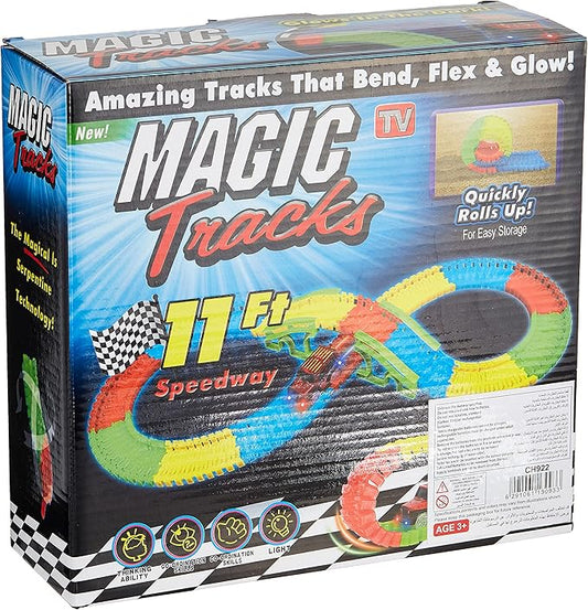 Power Joy Magic Track 220pieces 11Ft Battery Operated - Marah Kids