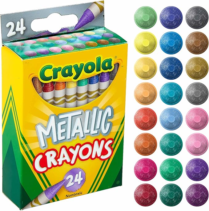 Crayola - 24 ct. Metallic Crayons - Marah Kids