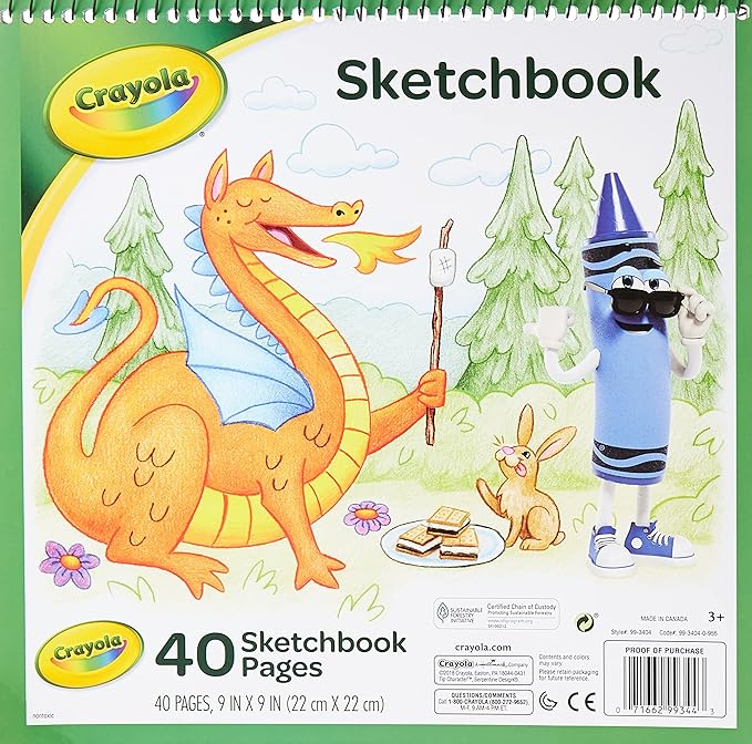 Crayola Spiral - bound sketchbook - Marah Kids