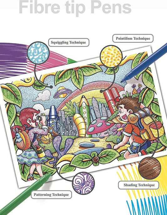 FABER - CASTELL COLOR BODY FELT PEN 12 COLOR - Marah Kids