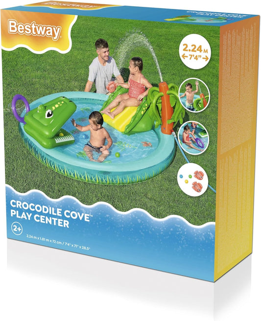 BWSUM BESTWAY PLAYCENTR CROCODILE COVE 224X181X72 - Marah Kids
