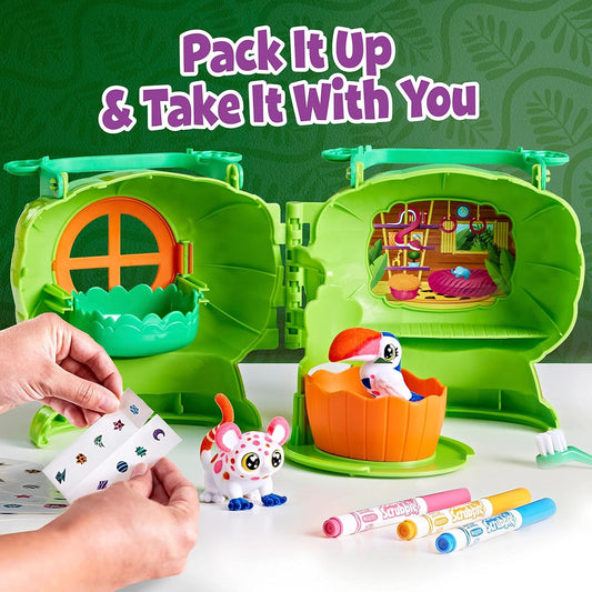 Crayola Scribble Scrubbie Pets Safari Treehouse Playset 3+ - Marah Kids