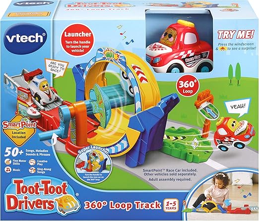 Vtech Toot - Toot Drivers 360 Degree Loop Track Baby Toy - Marah Kids