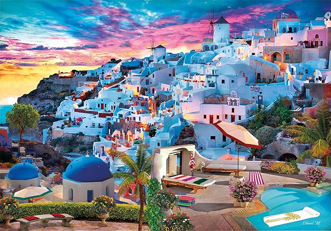 CLEMENTONI PUZZLE HQC GREECE VIEW+POSTER 500 - Marah Kids