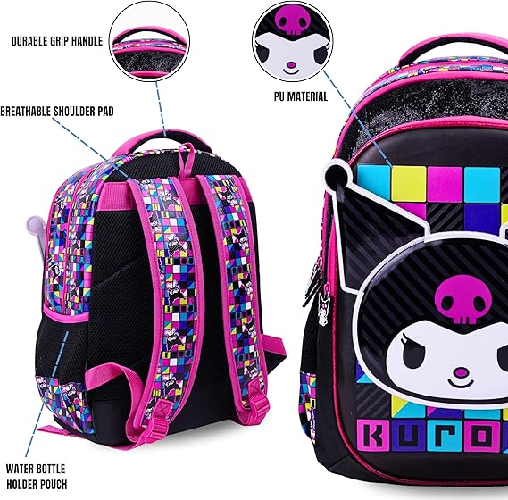 SANRIO KUROMI AMBITION 16" BACKPACK - Marah Kids
