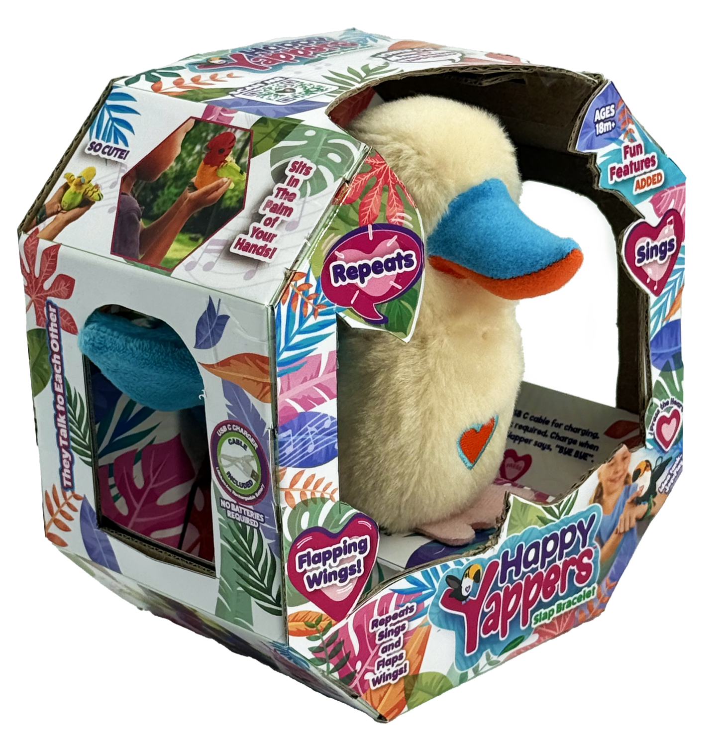 Happy Yappers - White Kookaburra - Marah Kids