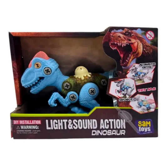 Sam Toys take - Apart Dinosaur Dilophosaurus (Blue) - Marah Kids