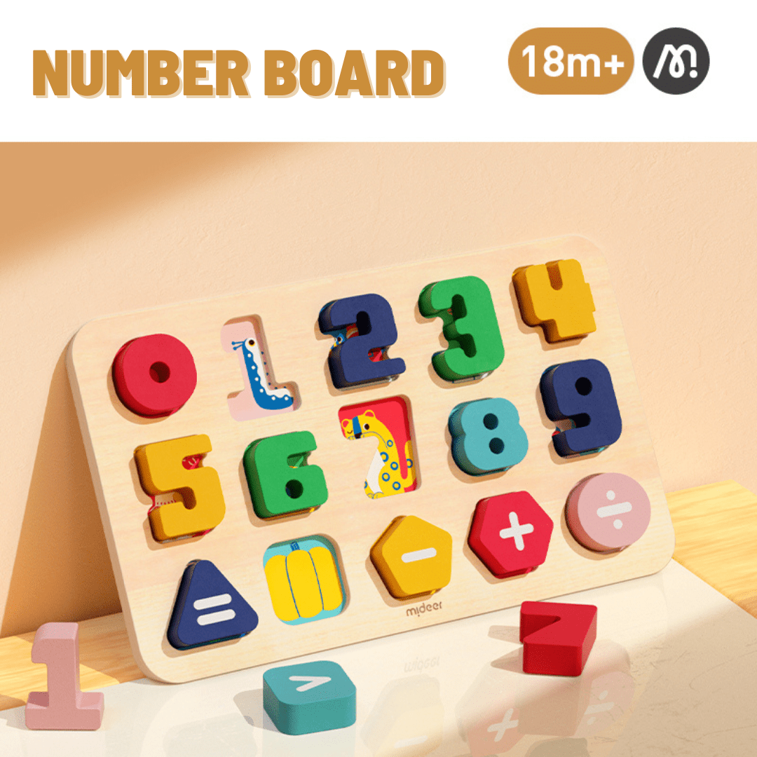 Wooden Number Board