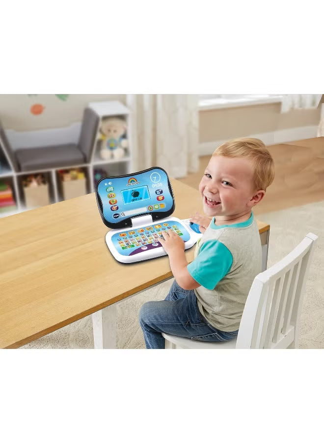 VTech Toddler Tech Laptop, Interactive Educational Computer Toy, 20 Games for Pre-School Children, Learn Alphabet, Letters, Shapes, Numbers, Music & French, Kids Age 2, 3, 4 + Years, English Version