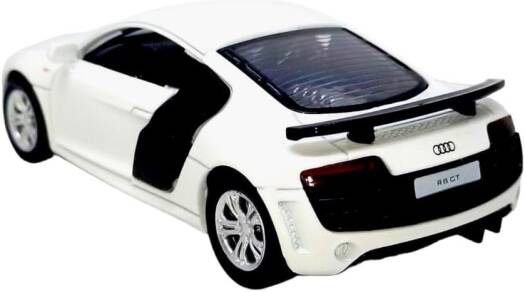 D - power MSZ – Audi R8 GT - White | Die - Cast Replica, Ultimate Collector's Item, Super Cars | Toy Vehicles, Metal Toy Car Model - Pull Back Collection | Size - 1:32, For Kids 3+ - Marah Kids