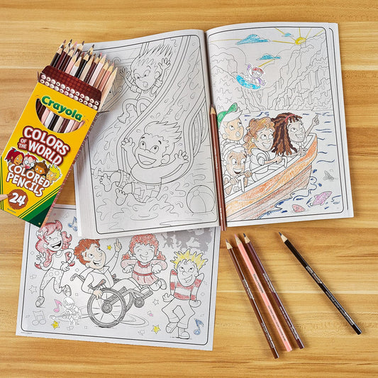 Crayola - Colors of the World Coloring Book, 48 Pages - Marah Kids