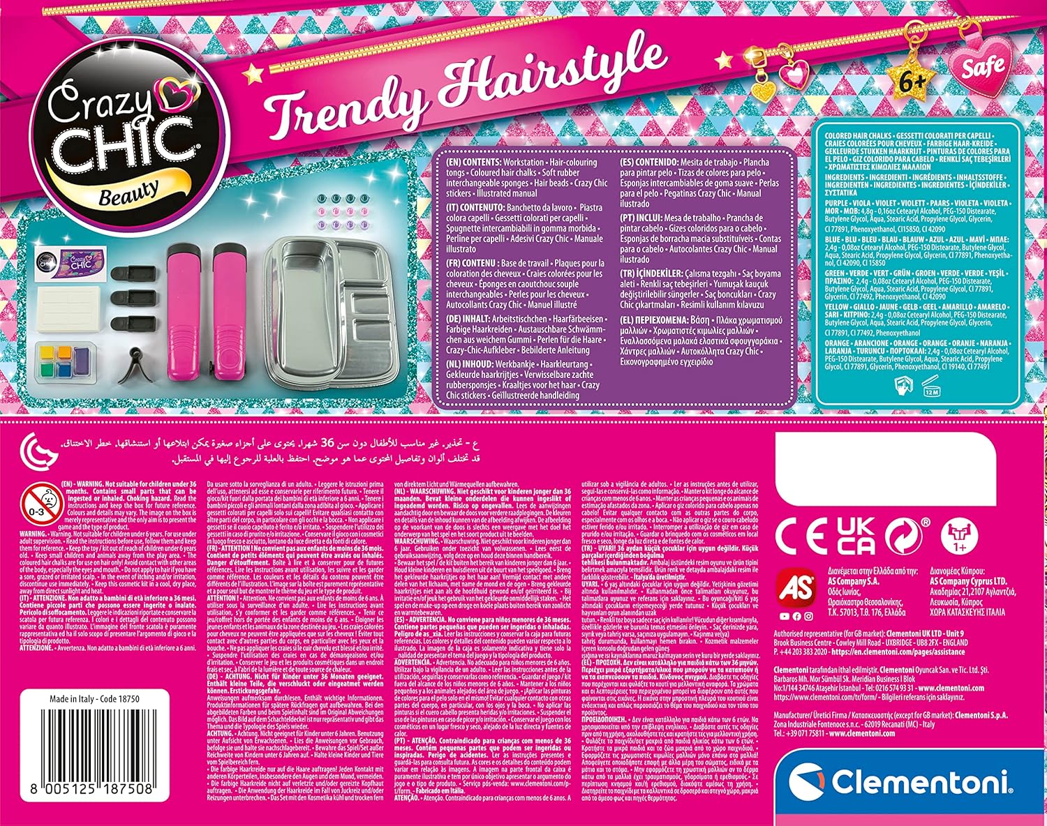 CLEMENTONI Crazychic Trendy Hairtsyles - Marah Kids
