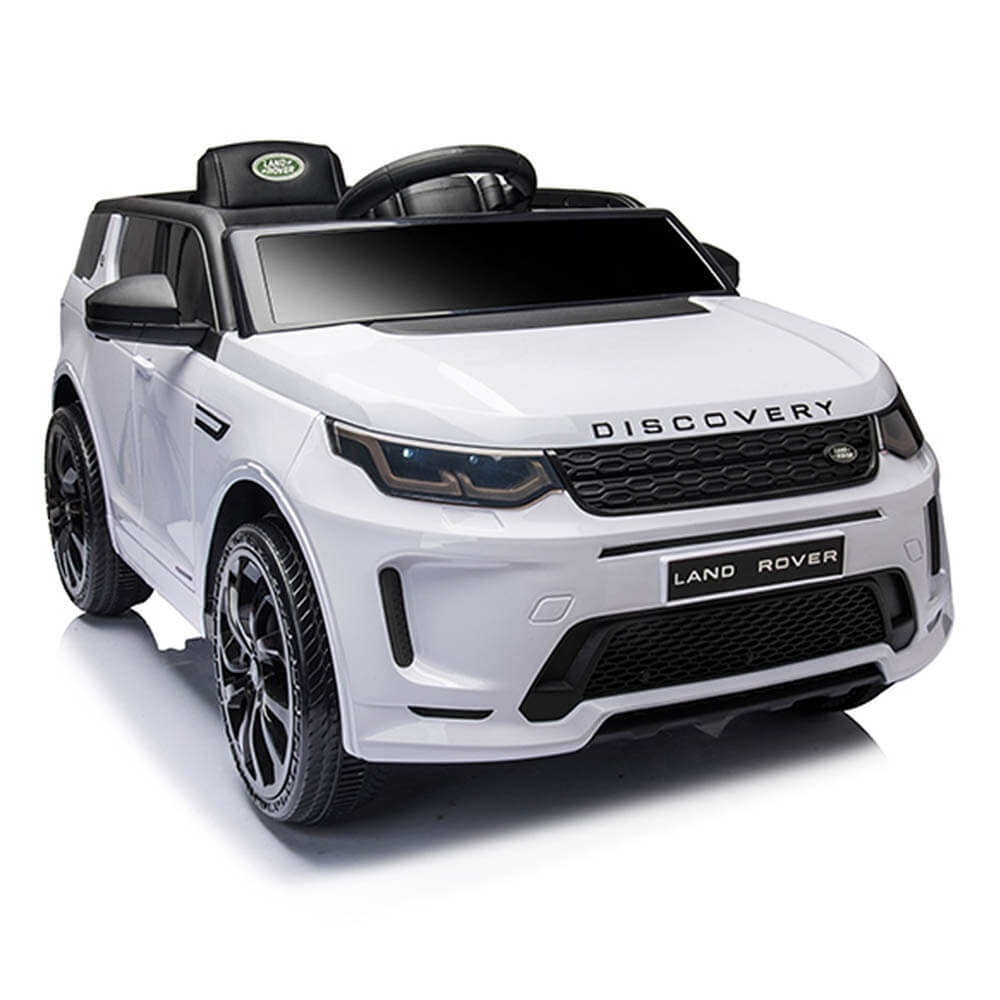 Land Rover Discovery Kids Electric Car - White (12V) - Marah Kids