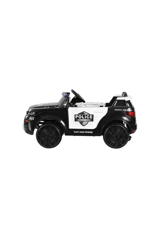 Amsham Kids Electric Police Car - Black (12V) - Marah Kids