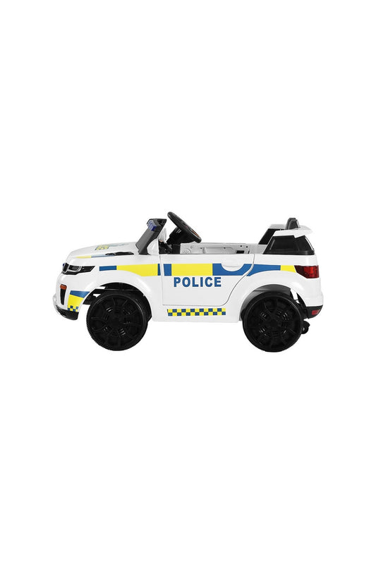 Amsham Kids Electric Police Car - White (12V) - Marah Kids