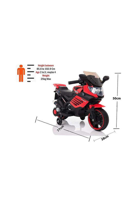 Amsham Kids Motorcycle - Red (6V) - Marah Kids