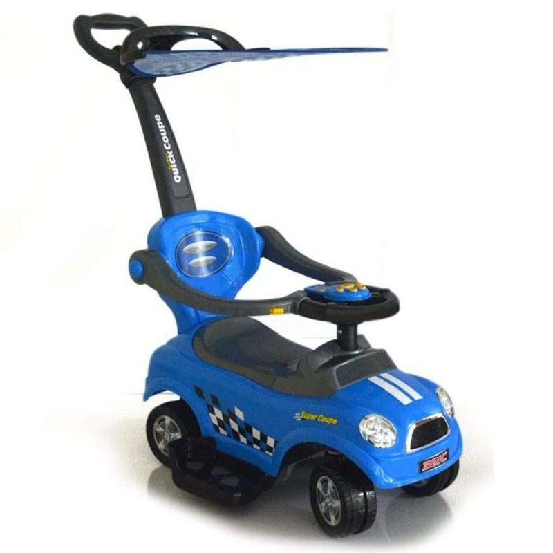 Amsham Sunshine Canpoy Coupe Pusher Car - Blue - Marah Kids