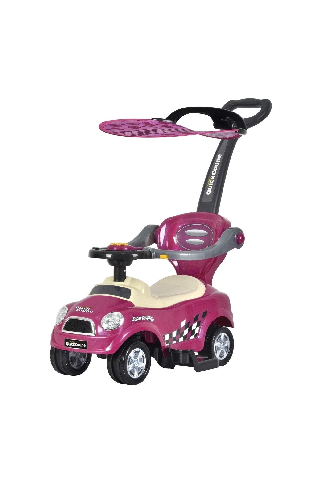 Amsham Sunshine Canpoy Coupe Pusher Car - Purple - Marah Kids