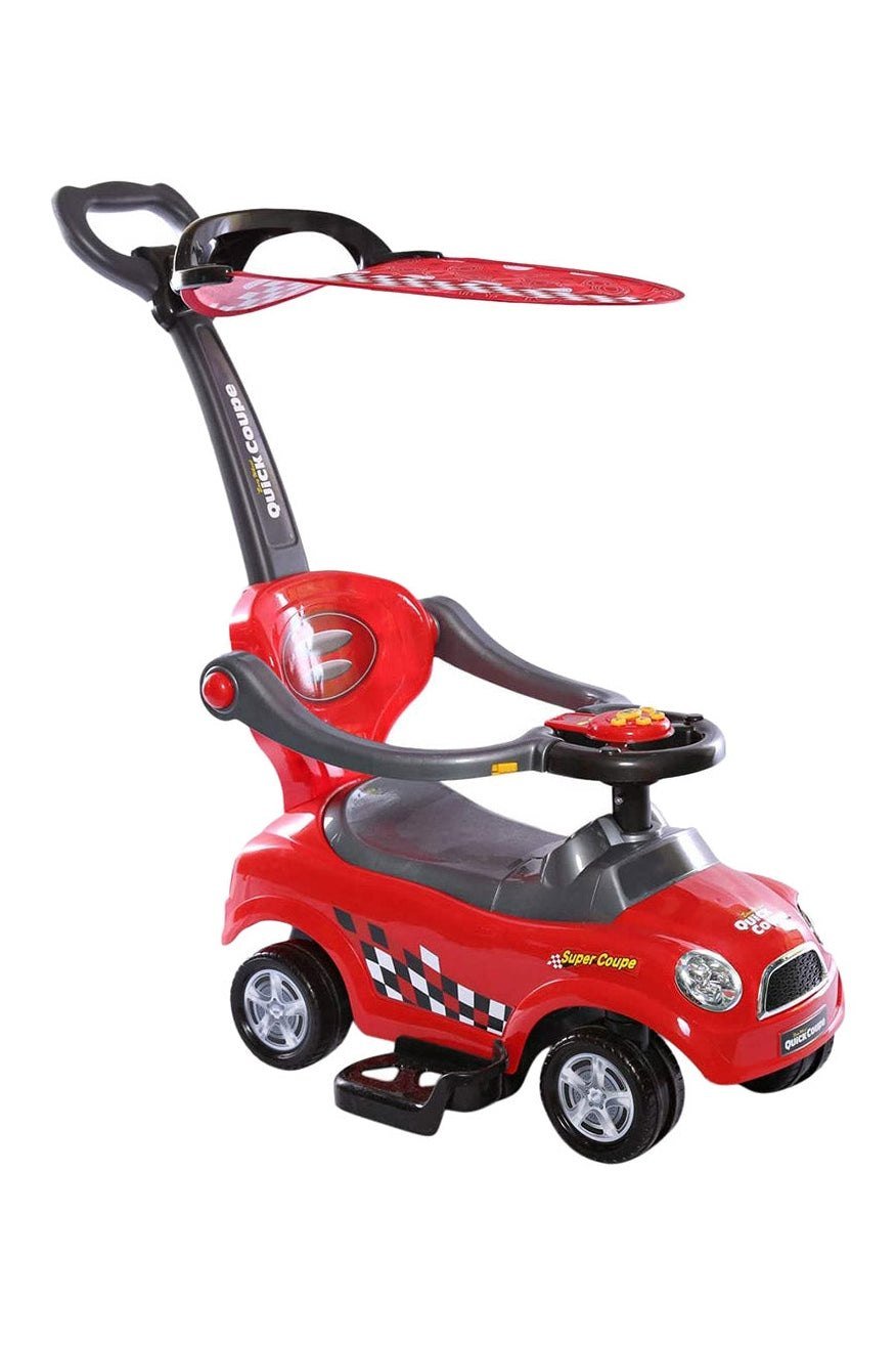 Amsham Sunshine Canpoy Coupe Pusher Car - Red - Marah Kids