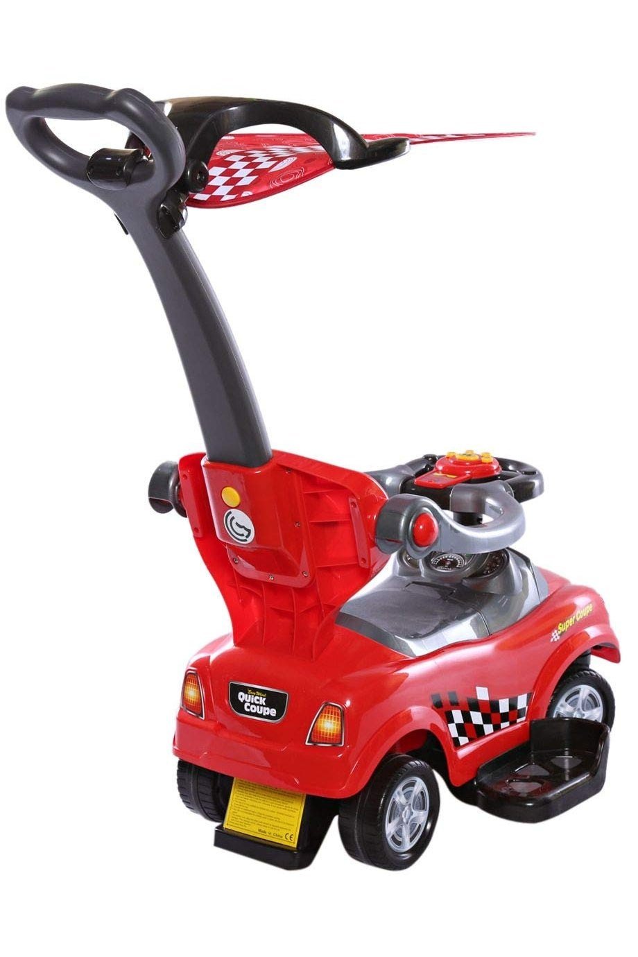 Amsham Sunshine Canpoy Coupe Pusher Car - Red - Marah Kids