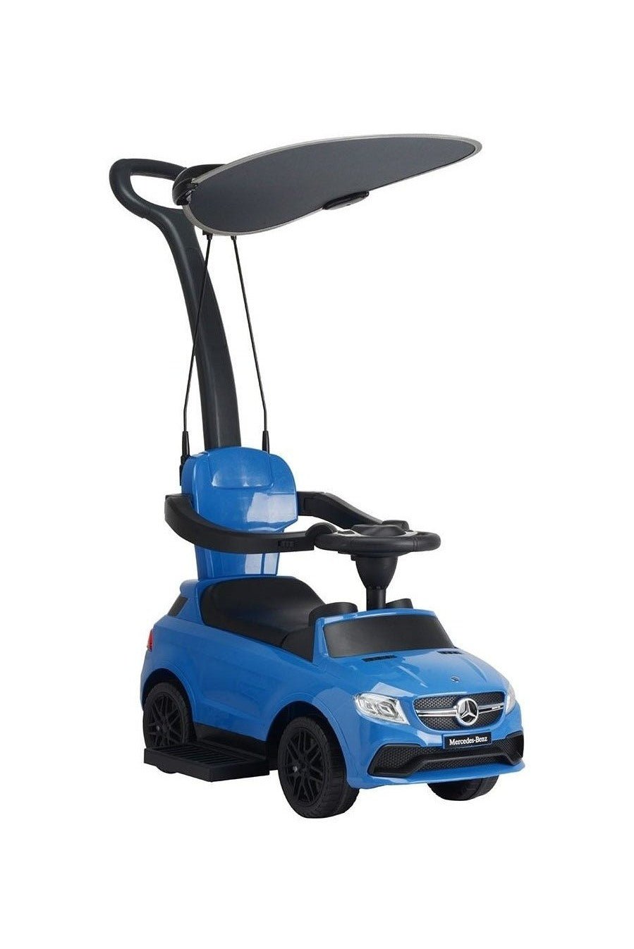 Mercedes Handle With Canpoy Push Car - Blue - Marah Kids