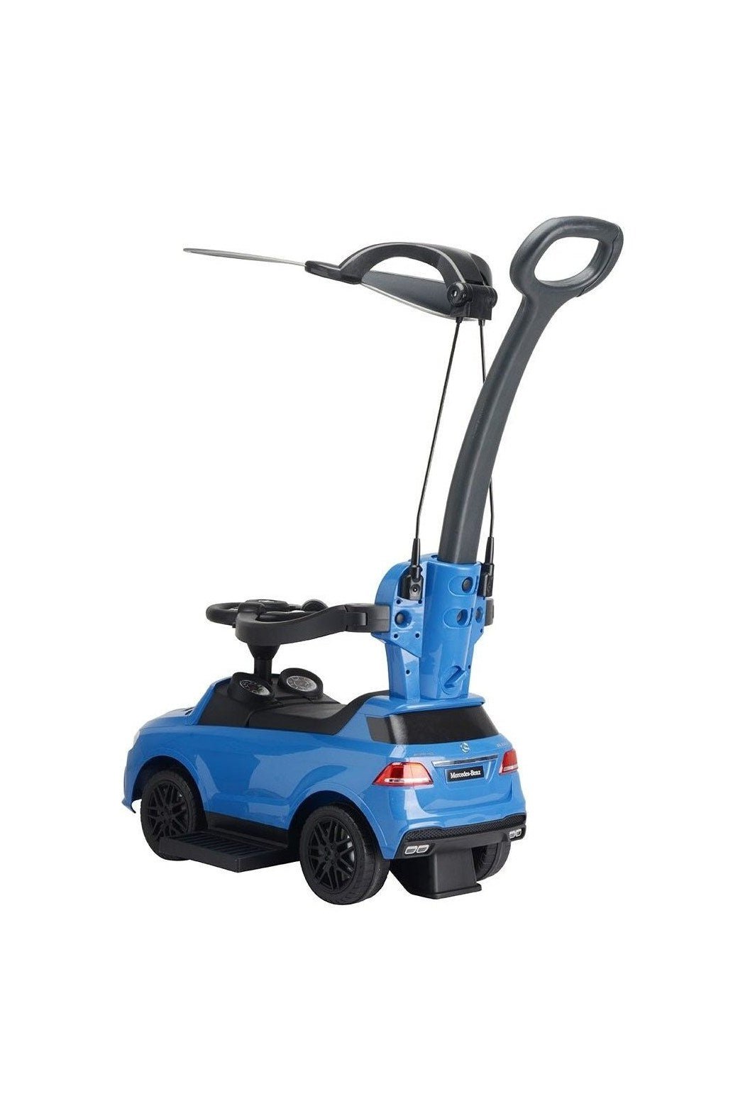 Mercedes Handle With Canpoy Push Car - Blue - Marah Kids
