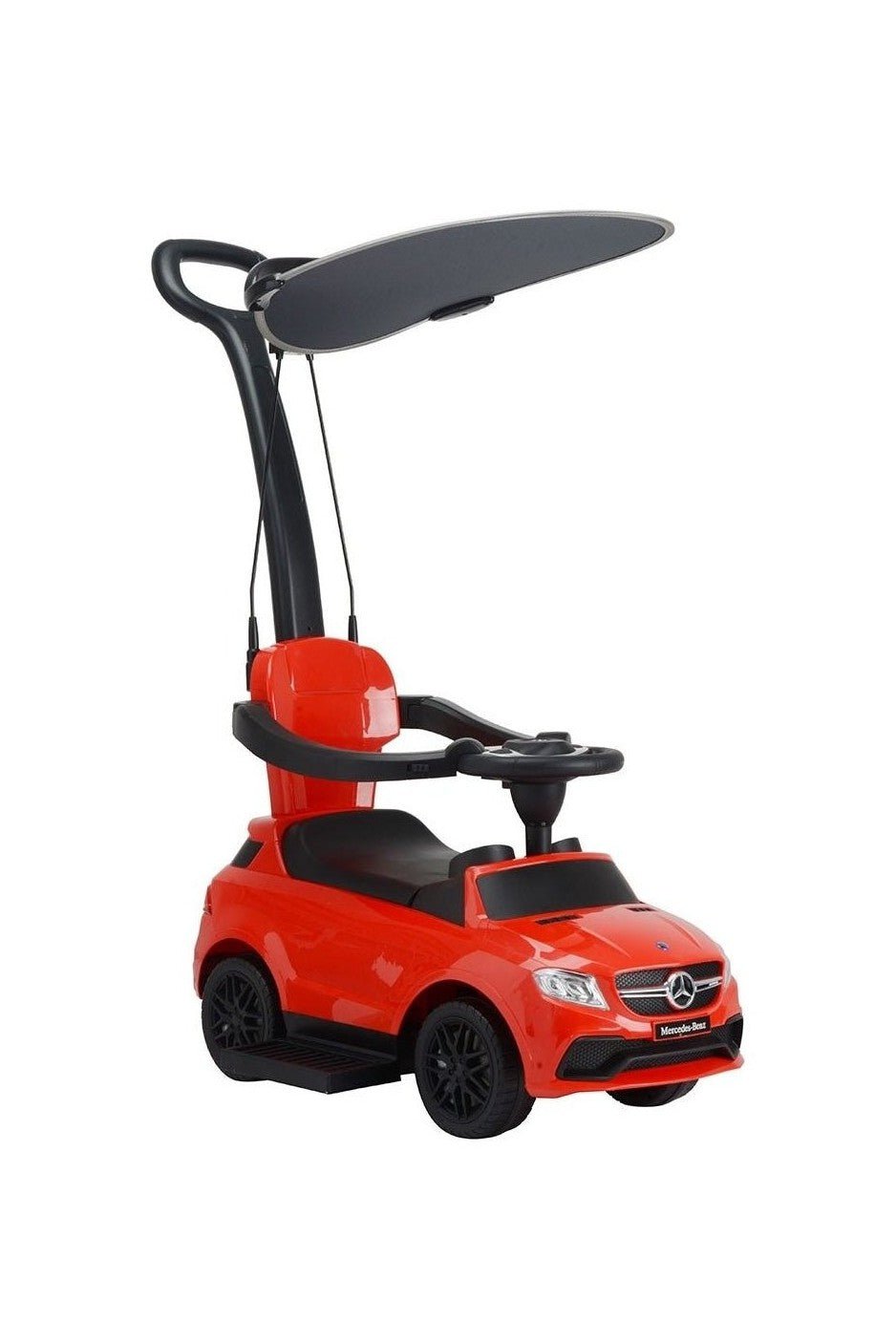 Mercedes Handle With Canpoy Push Car - Red - Marah Kids