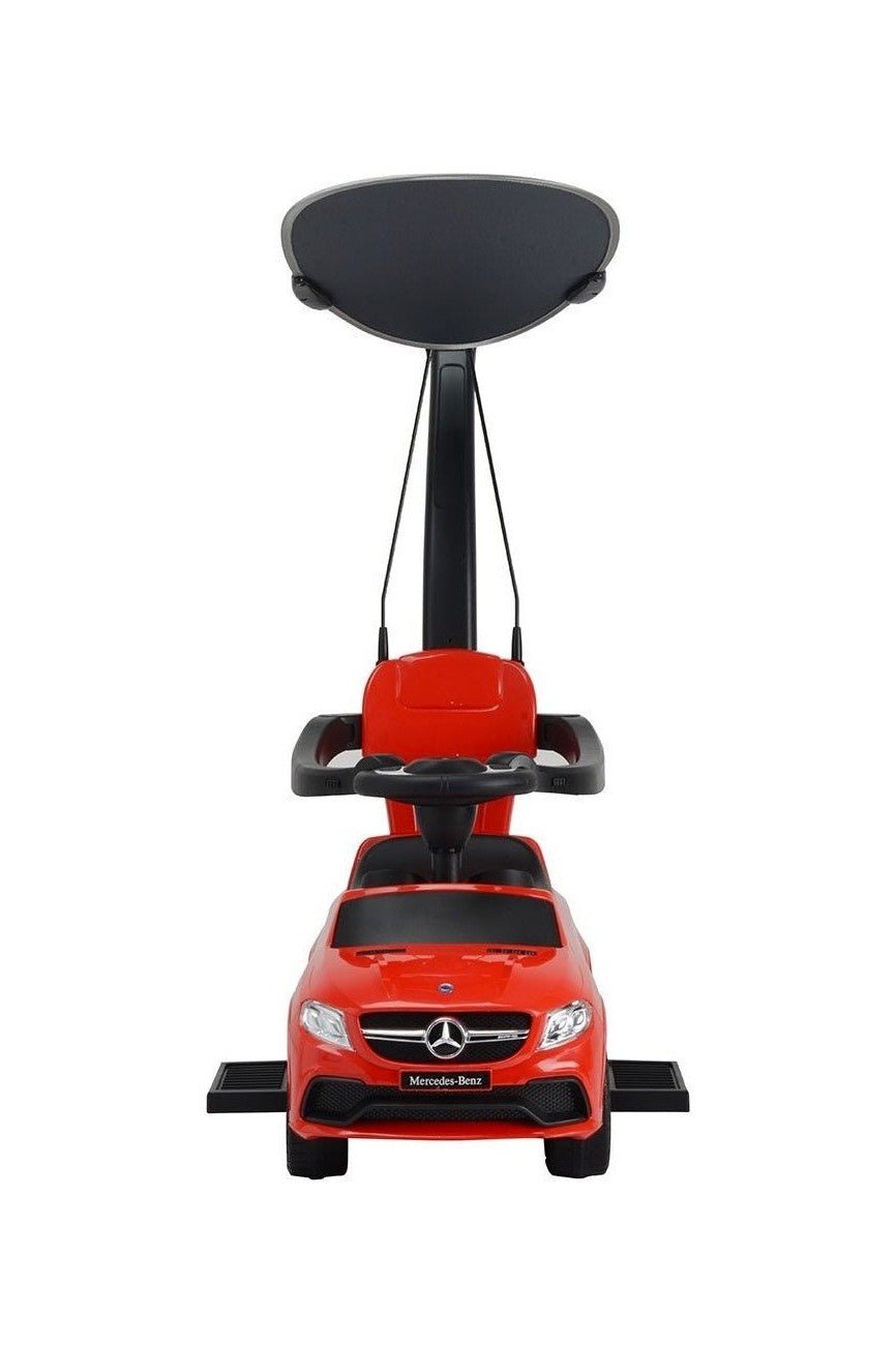 Mercedes Handle With Canpoy Push Car - Red - Marah Kids