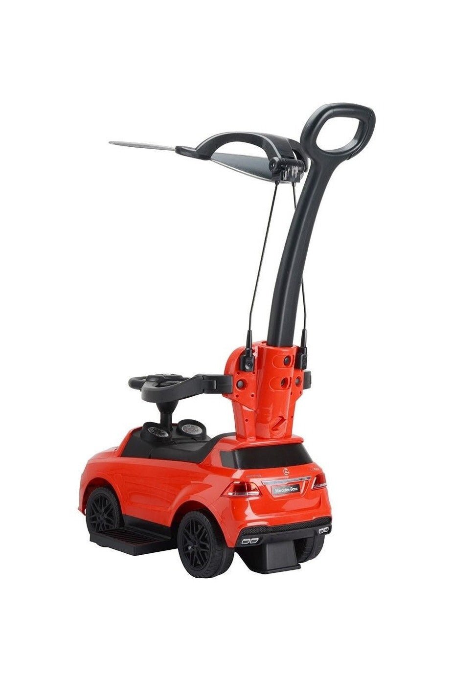 Mercedes Handle With Canpoy Push Car - Red - Marah Kids