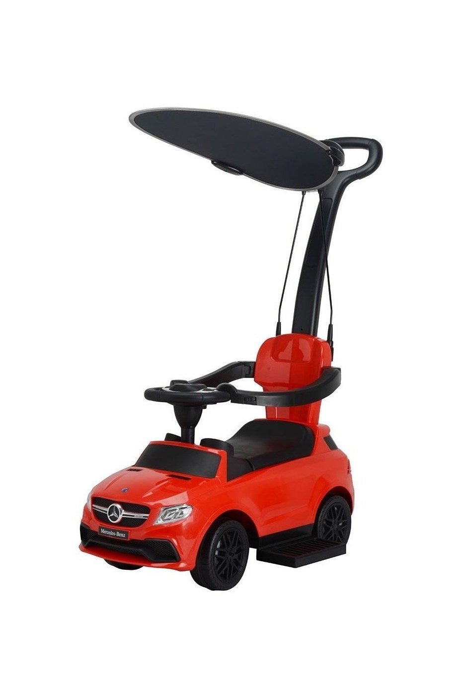 Mercedes Handle With Canpoy Push Car - Red - Marah Kids